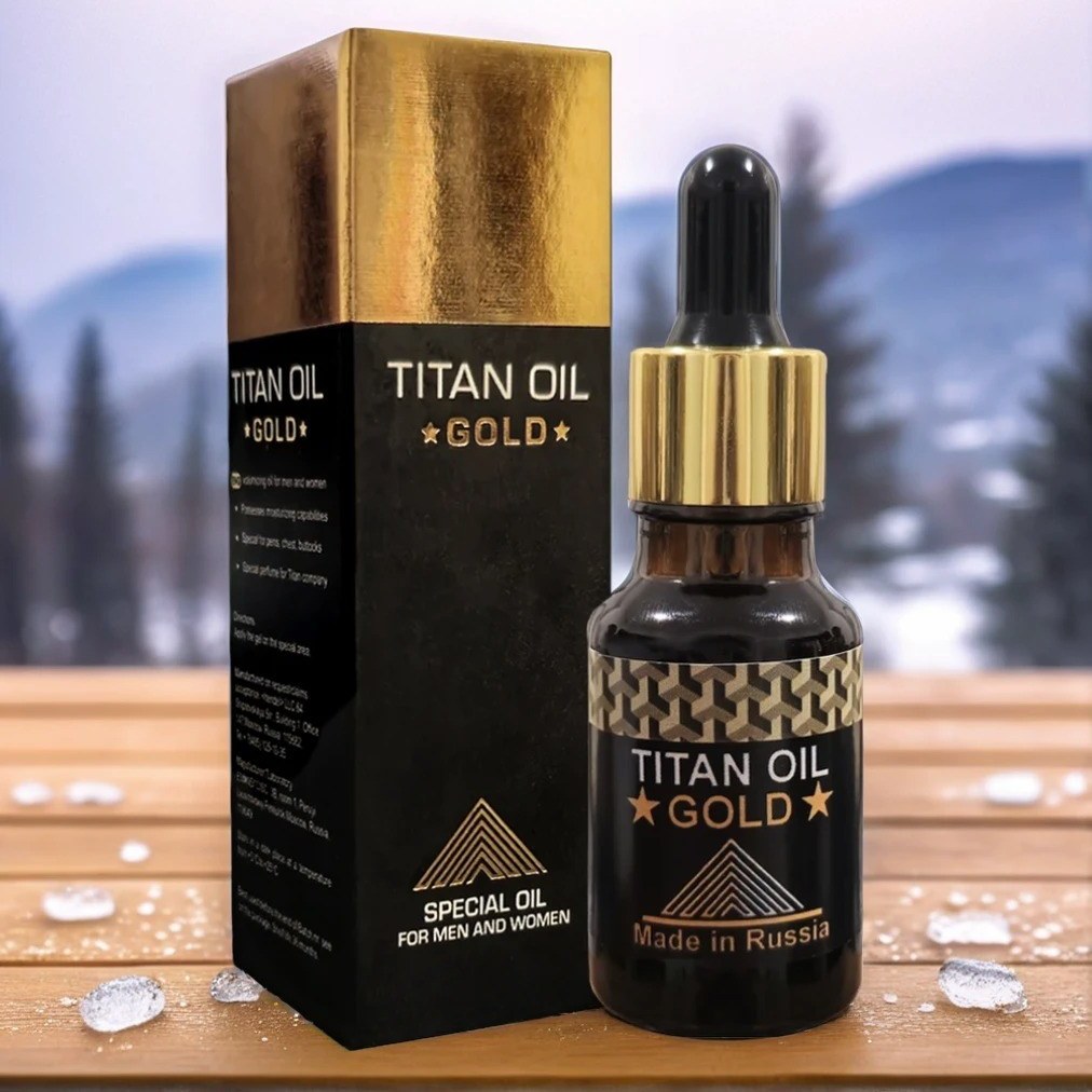 روغن تیتان حجم دهنده آقایان و بانوان ساخت روسیه در طلایی درجه 1